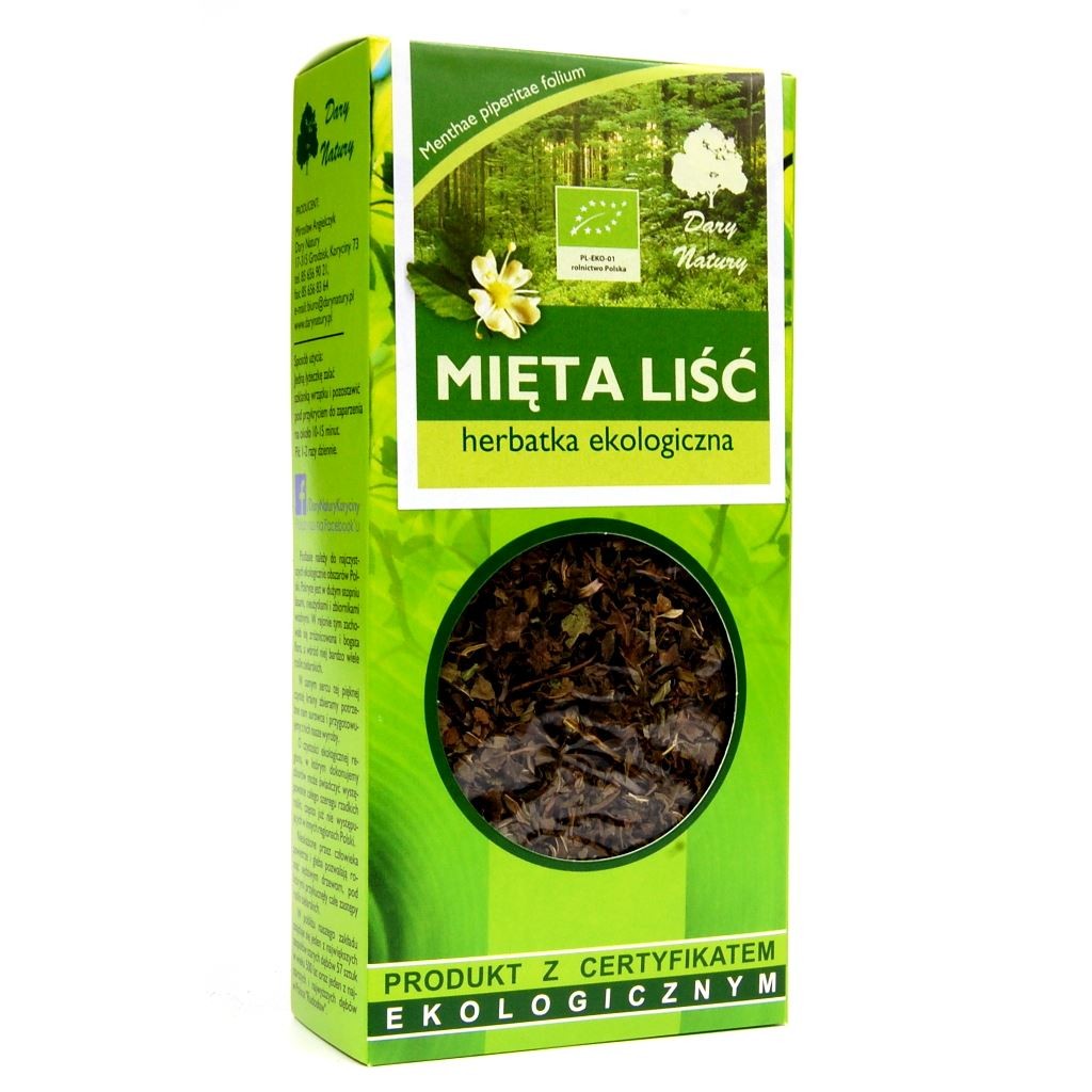 Herbatka Liść Mięty 25g - Dary Natury