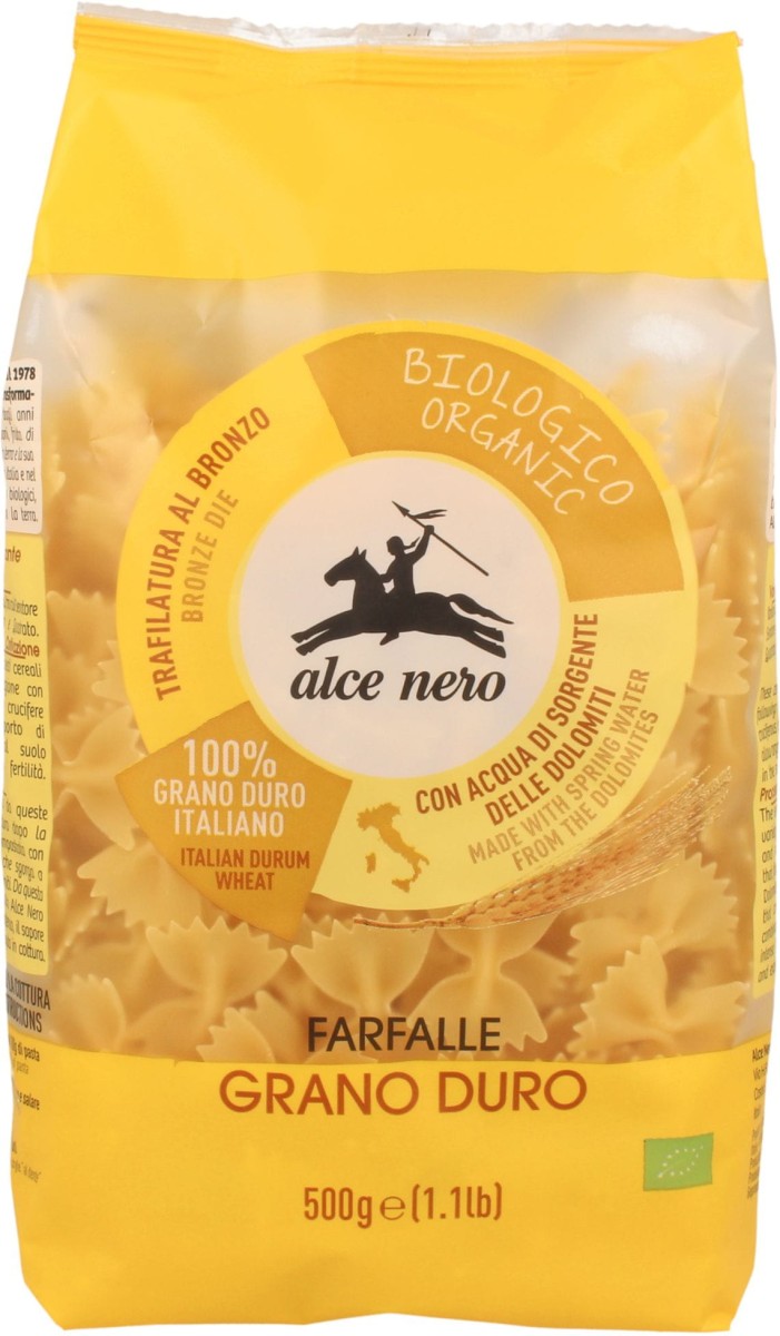 Makaron Farfalle Semolinowy BIO 500g - Alce Nero
