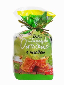 Ciasteczka Owsiane z Miodem bez dodatku cukru BIO 150g - Ania