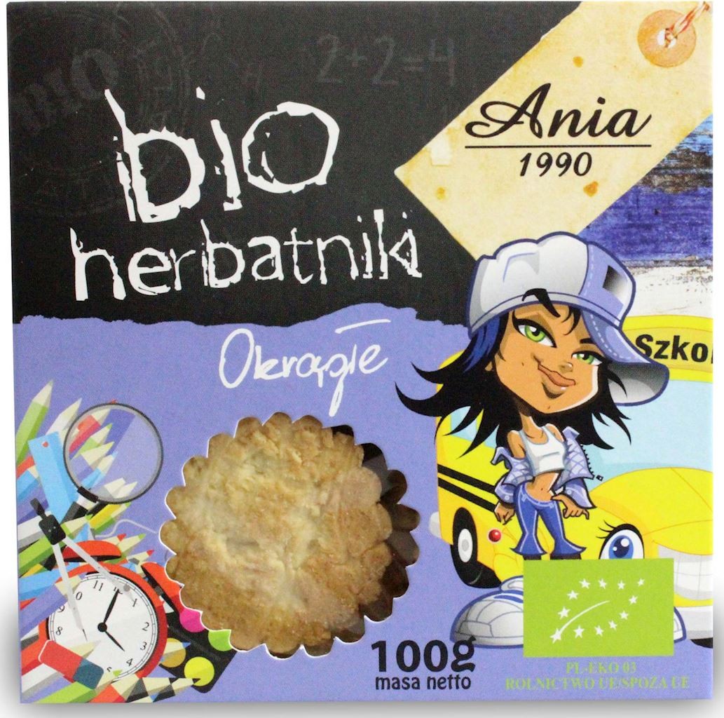 Herbatniki Okrągłe dla Dzieci BIO 100g - Ania