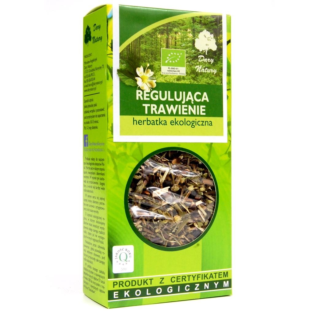 Herbatka Regulująca Trawienie BIO 50g - Dary Natury