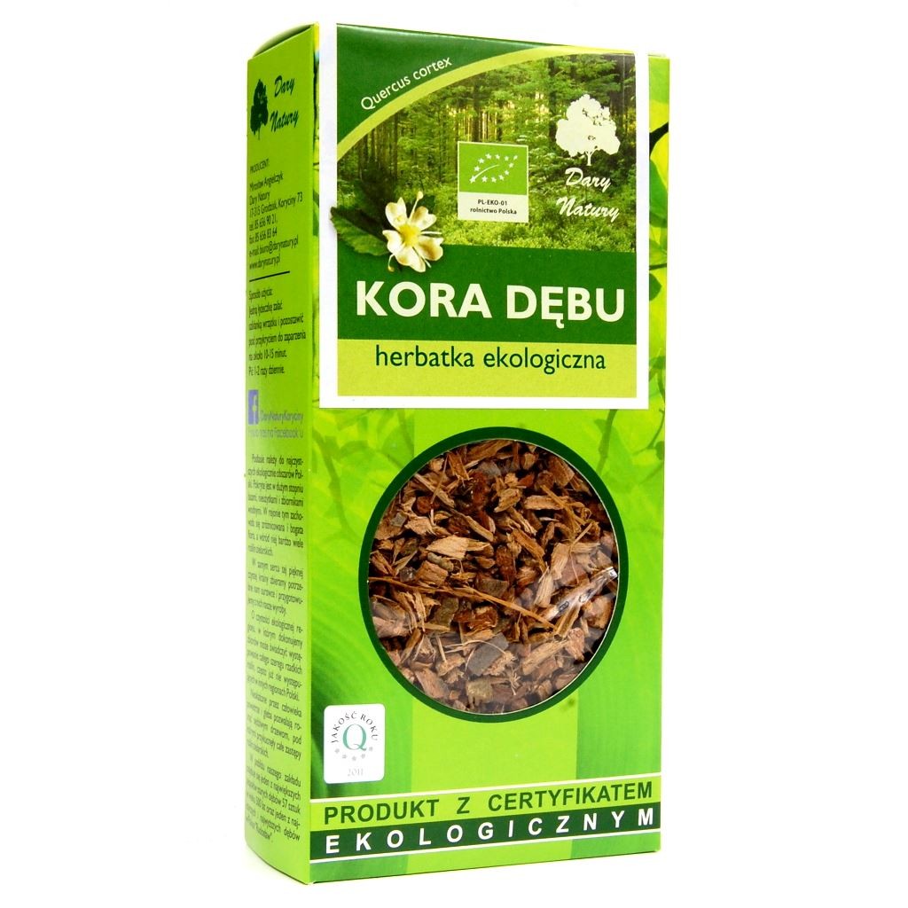 Herbatka Kora Dębu BIO 100g - Dary Natury