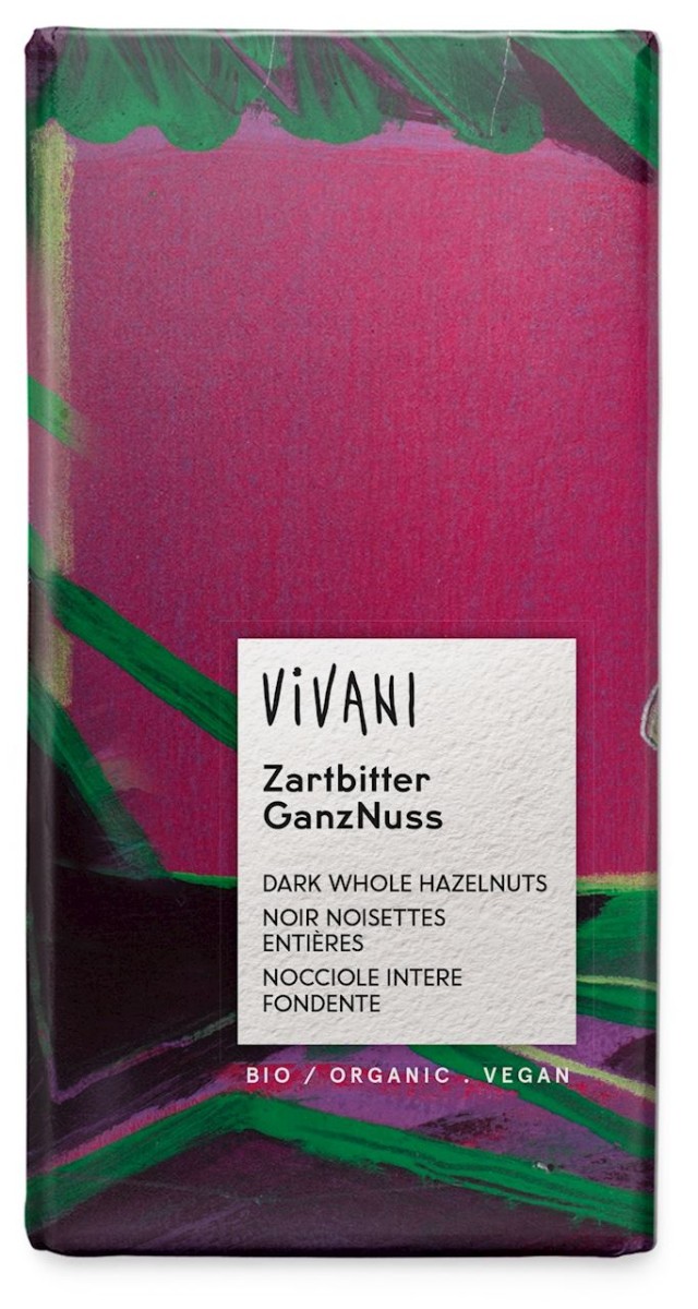 Czekolada Gorzka z Całymi Orzechami BIO 100g - Vivani
