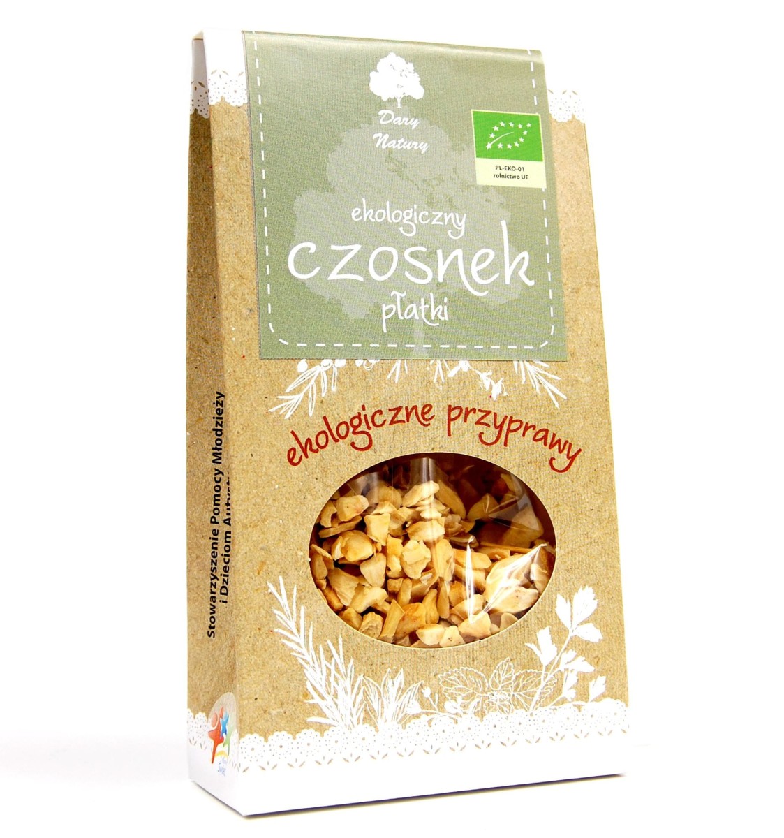 Czosnek Płatki BIO 50g - Dary Natury