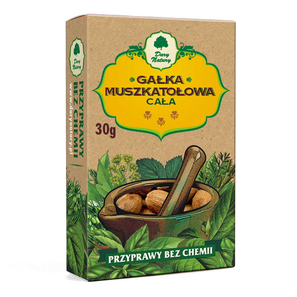Gałka Muszkatołowa Cała 30g - Dary Natury