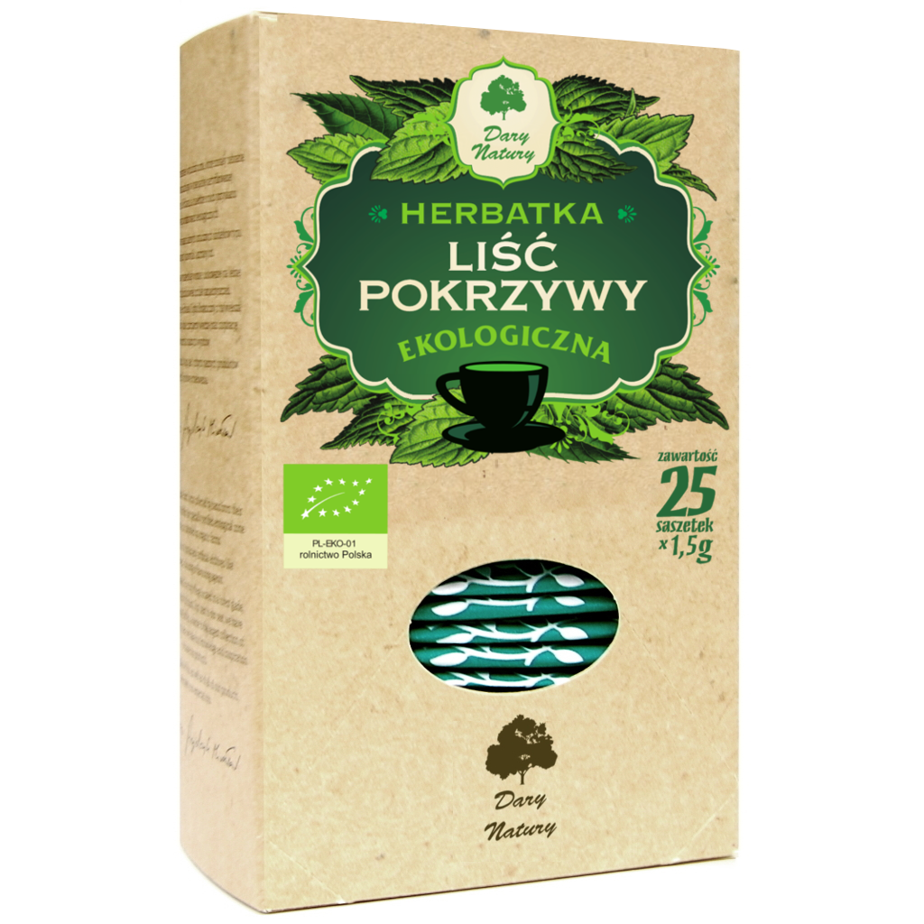 Herbatka Liść Pokrzywy BIO 38g - Dary Natury