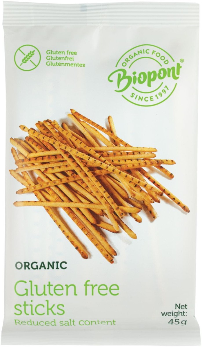 Paluszki bezglutenowe BIO 45g - Biopont