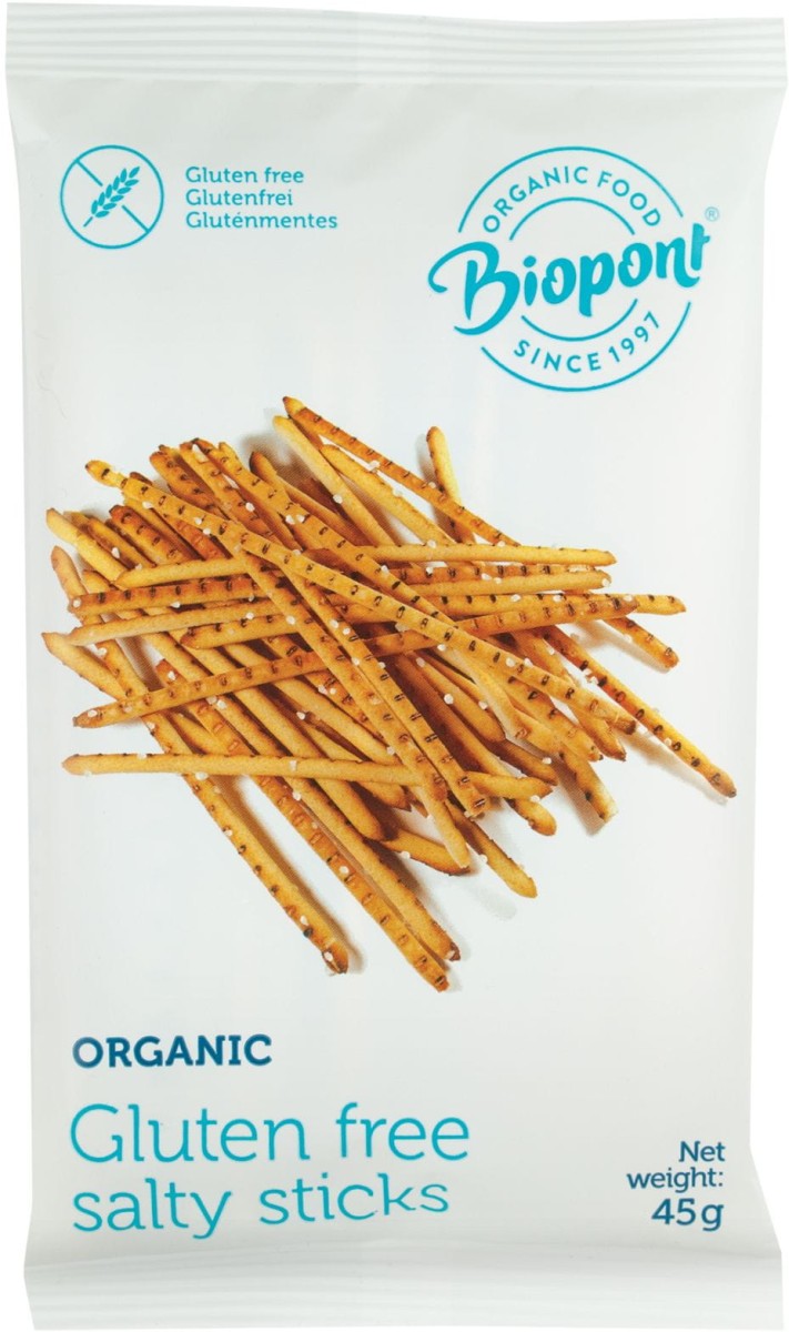 Paluszki Solone bezglutenowe BIO 45g - Biopont
