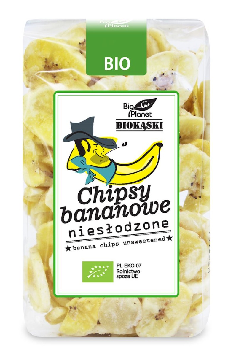 Chipsy Bananowe niesłodzone BIO 150g - Bio Planet