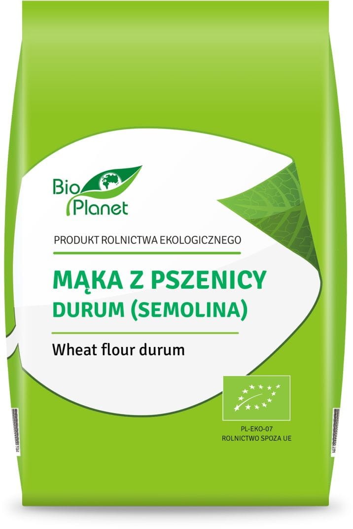 Mąka z Pszenicy Durum Semolina BIO 500g - Bio Planet