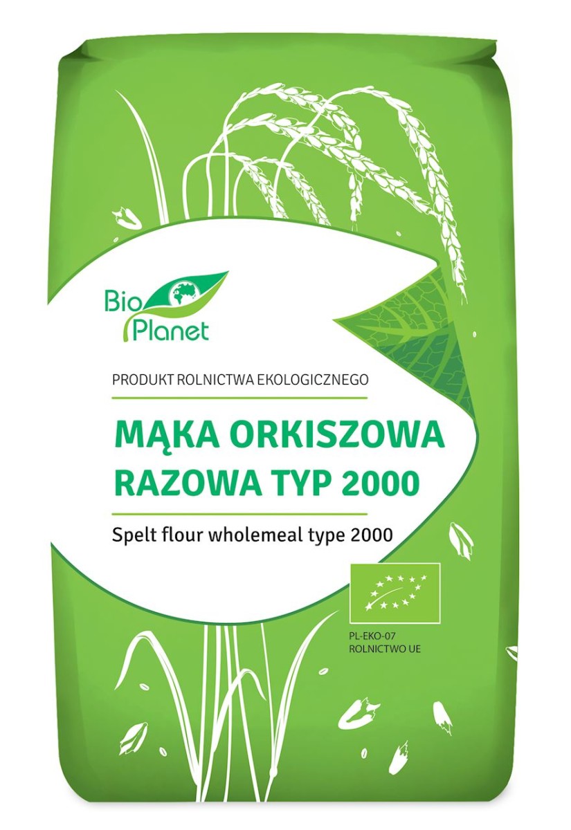 Mąka Orkiszowa Razowa Typ 2000 BIO 500g - Bio Planet