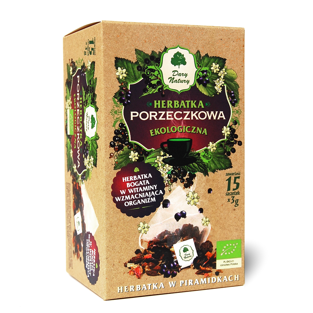 Herbatka Porzeczkowa piramidki BIO 45g - Dary Natury