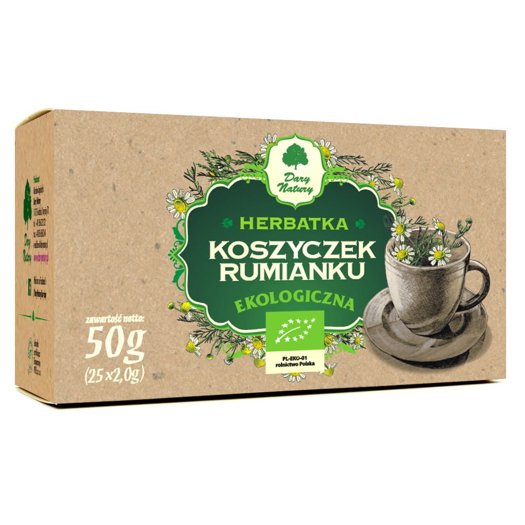 Herbatka Koszyczek Rumianku BIO 50g - Dary Natury