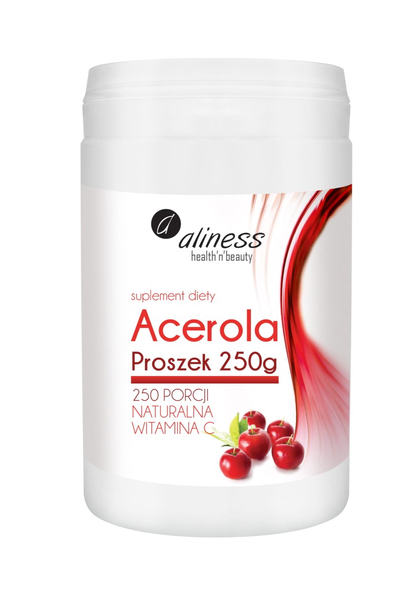 Acerola Naturalna Witamina C Proszek 250g - Aliness