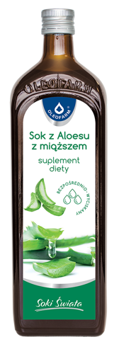 Sok z Aloesu z Miąższem 1L - Oleofarm