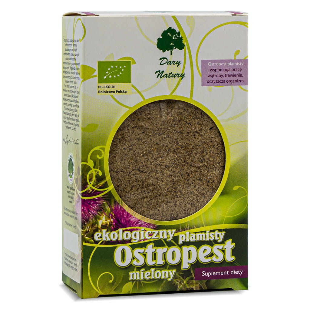 Ostropest Plamisty Mielony BIO 100g - Dary Natury