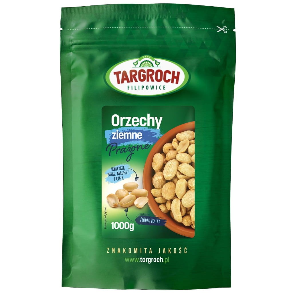 Orzechy Ziemne Prażone Opakowanie Flowpack 1kg - Targroch