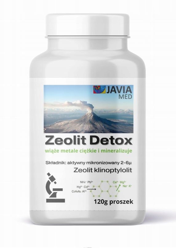 Цеолит Javia Med Detox, клиноптилолит, порошок, 120 г
